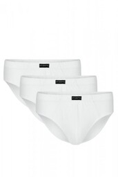 Slipy męskie Atlantic classic 006 3-pak białe