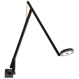 Lampa Ścienne Rotaliana, ściemnialny, niebieski, aluminium