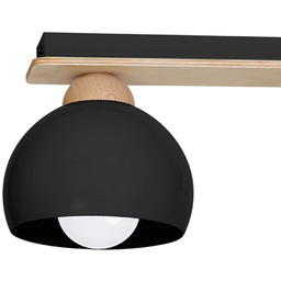 MILAGRO MLP6560 Lampa sufitowa DAMA BLACK 3xE27
