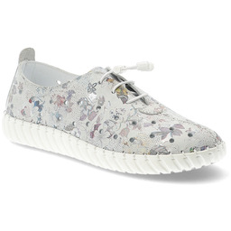 Artiker Srebrne Półbuty Modne Obuwie Damskie