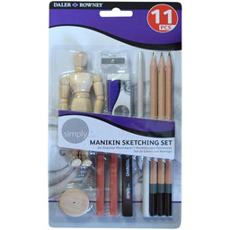 Daler Rowney 644200100 Simply Manikin zestaw do szkicowania