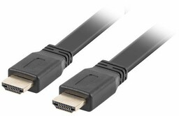 Lanberg Kabel HDMI-HDMI v2.0 1.8m czarny płaski 4K