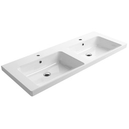 NORM umywalka ceramiczna podwójna 125x50 cm GSI-Extraglaze