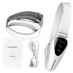 MODELUJĄCY MASAŻER TWARZY LIFTING EMS USB FOTOTERAPIA