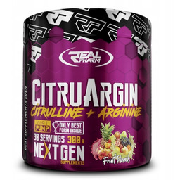 Real Pharm Citruargin 300G Cytrulina + Arginina Przedtreningówka,