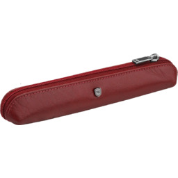 Etui na długopisy mini piórnik czerwone burgund skóra