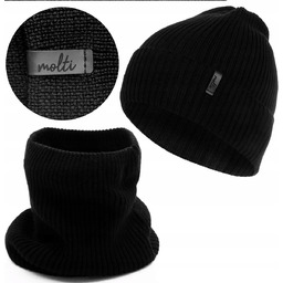 Komplet damski CZAPKA beanie KOMIN golf tuba ZESTAW