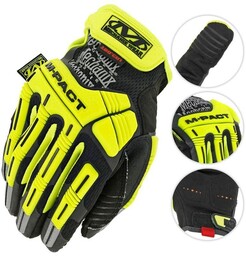 Mechanix Wear Rękawice Hi-Viz M-Pact E5 Żółte -