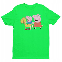 Koszulka Dziecięca-Świnka Peppa-Mix Kolory- 122 S