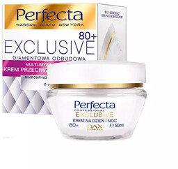 Perfecta Exclusive Diamentowa Odbudowa Multiregenerujący krem przeciwzmarszczkowy 80+