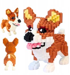 Zestaw Klocków Konstrukcyjnych Corgi Klocki Pies Do Zbudowania
