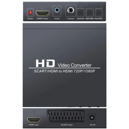 Konwerter Analogowy Euro Scart Na Hdmi Spdif Obraz