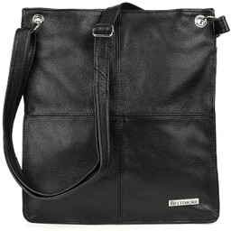 Listonoszka A4 skórzana czarna Beltimore 972