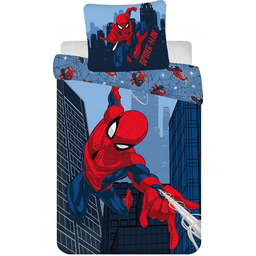 Pościel bawełniana dziecięca Spiderman 160x200 Spider-man Marvel Dziecka