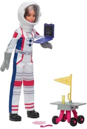 Barbie Kariera Astronautka Lalka (szatynka) z 10 akcesoriami,