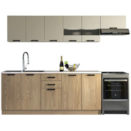 Edinos Komplet mebli kuchennych 260 cm dąb cremona