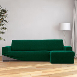 Nueva Textura Super streczowe pokrowce HARMONIA zielone narożnik