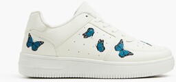Cropp - Sneakersy z motywem motyli - Niebieski