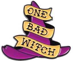 Metalowa przypinka Tiara, One Bad Witch