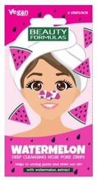 BEAUTY FORMULAS Głęboko oczyszczające paski na nos Arbuz,