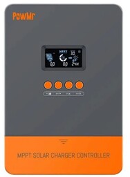 Czarny solarny regulator ładowania PowMr MPPT 60A PRO