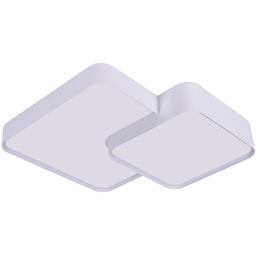 NOWOCZESNA LAMPA SUFITOWA PLAFON BIAŁY CUBO DUO D48