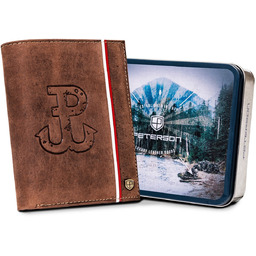 Pojemny portfel męski patriotyczny Polska Walcząca flaga Polski