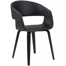 Krzesło Supernova czarne eko skóra