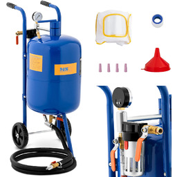 Piaskarka syfonowa mobilna z regulacją ciśnienia 60-125psi 40l