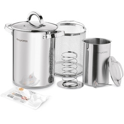 Zestaw Wędlinarski Szynkowar z Termometrem Garnek Sitko Woreczk