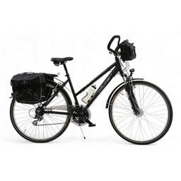 Rower Trekkingowy 28" Damski Męski Czarny Osprzęt Premium