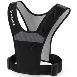 WOZINSKY Kamizelka odblaskowa do biegania WKDB1 Czarny