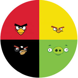 Dekoracyjny opłatek tortowy Angry Birds - 20 cm