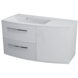 Szafka umywalkowa 100,5x55x50cm Soft Close biała LEWA