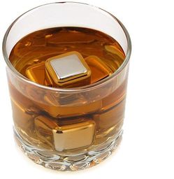 Metalowe kostki do drinków