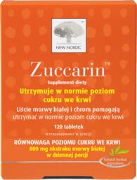 Zuccarin, morwa biała, 120 tabletek