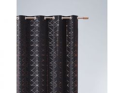 ZASŁONA GLAMMY - SZARA CIEMNA 140x280 PRZELOTKA