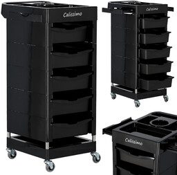 Pomocnik fryzjerski wózek stolik na kółkach do farbowania