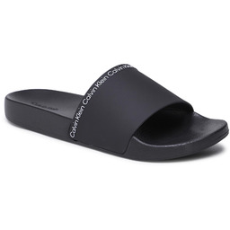 Klapki Calvin Klein Pool Slide Rubber HM0HM00981 Czarny