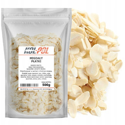 PŁATKI MIGDAŁOWE 500g Migdały cięte naturalne w płatkach