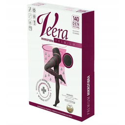 Rajstopy uciskowe Premium z mikrofibry 140 DEN Veera