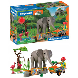 Klocki PLAYMOBIL 72068 Słoń z opiekunem Promo Pack