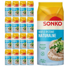 Sonko Classic Wafle ryżowe naturalne 130 g (14