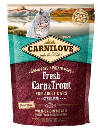 CARNILOVE Cat fresh Carp&Trout Sterlised Adult 400g -