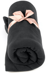 Koc do jogi myga Fleece - czarny