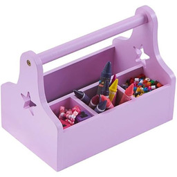 Kid''s Concept pudełko do przechowywania, wzór gwiazdy, różowy/liliowy