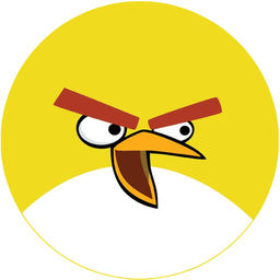 Dekoracyjny opłatek tortowy Angry Birds - 20 cm