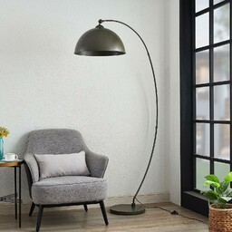 Lampa łukowa Lindby Jonera, szara, metal, E27, 185