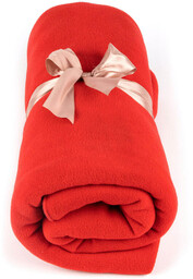 Koc do jogi myga Fleece - czerwony