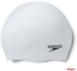 Speedo Czepek pływacki Moulded Silicone Cap white pearlescent